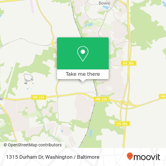 1315 Durham Dr, Bowie, MD 20721 map