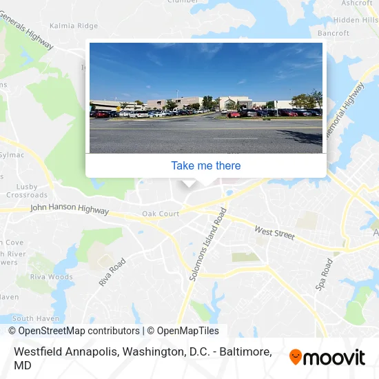 Westfield Annapolis map