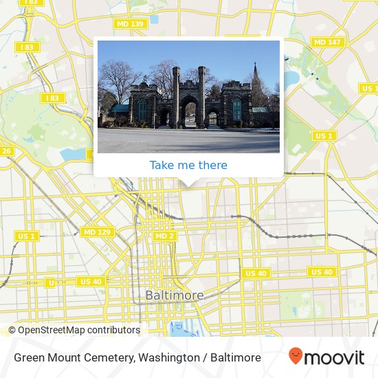 Green Mount Cemetery map