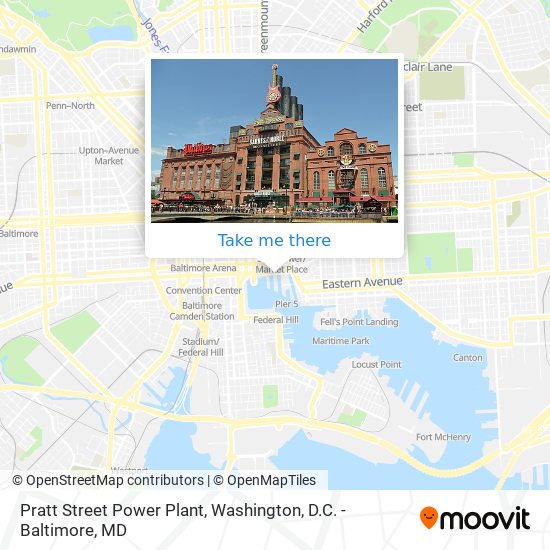 Mapa de Pratt Street Power Plant