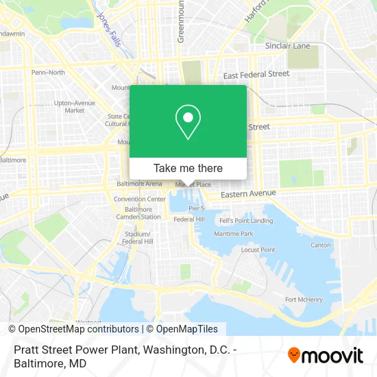 Pratt Street Power Plant map