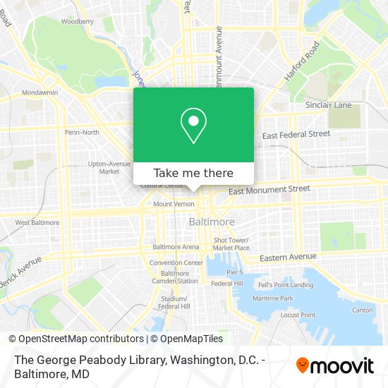 Mapa de The George Peabody Library