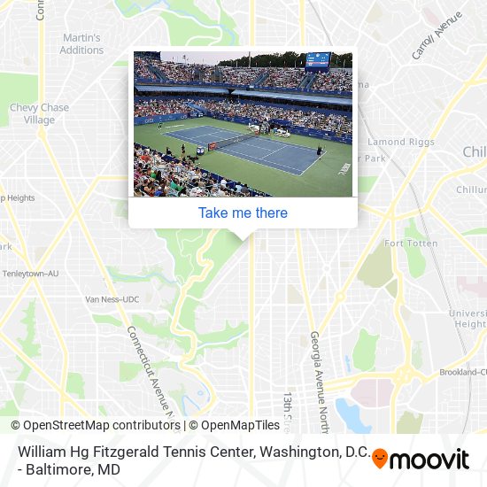 William Hg Fitzgerald Tennis Center map