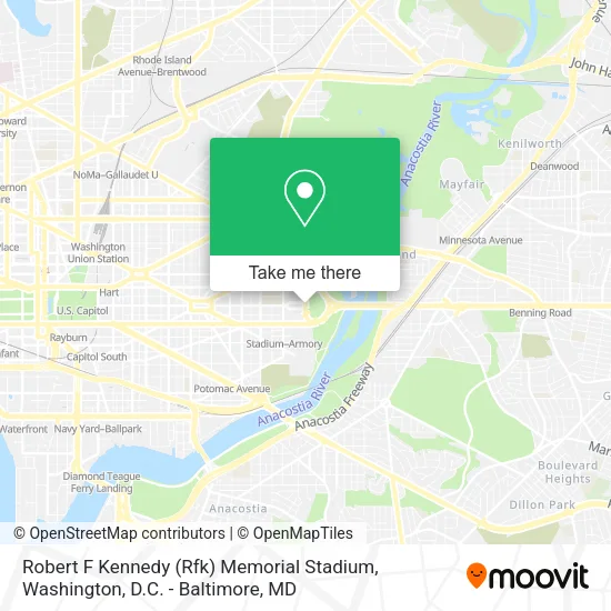 Robert F Kennedy (Rfk) Memorial Stadium map