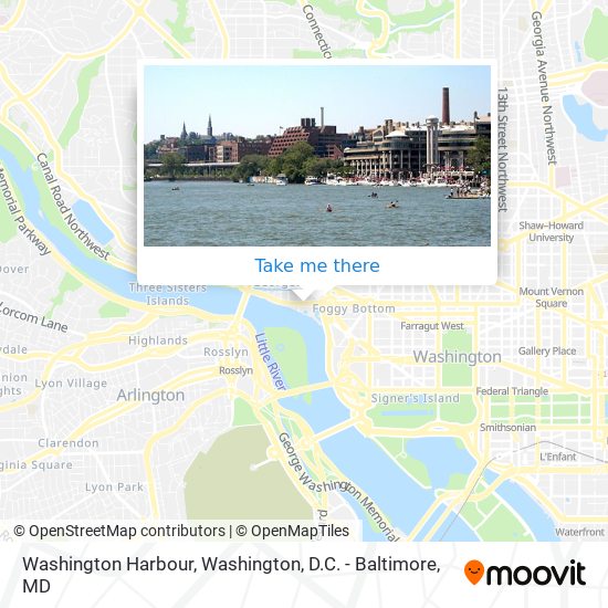 Mapa de Washington Harbour