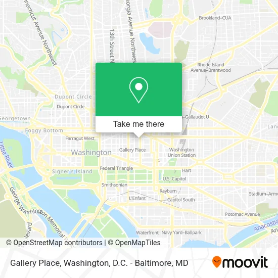 Gallery Place map