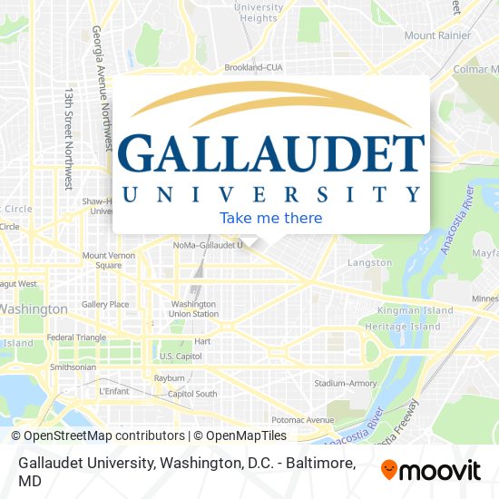 Mapa de Gallaudet University