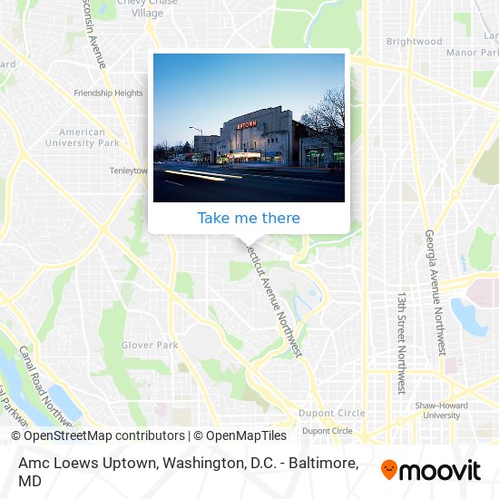 Amc Loews Uptown map
