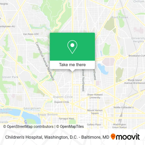 Mapa de Children's Hospital