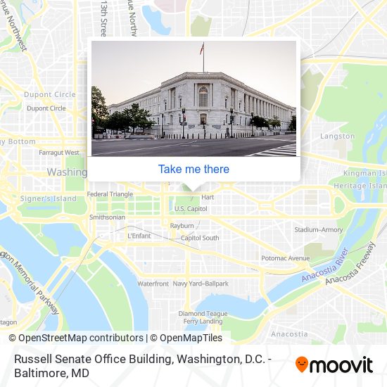Russell Senate Office Building map