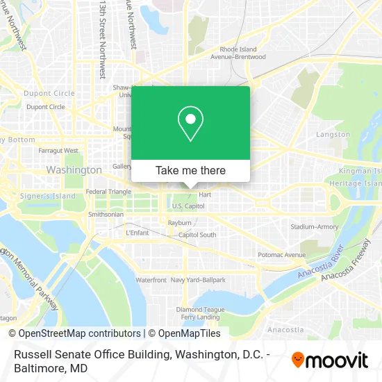 Russell Senate Office Building map