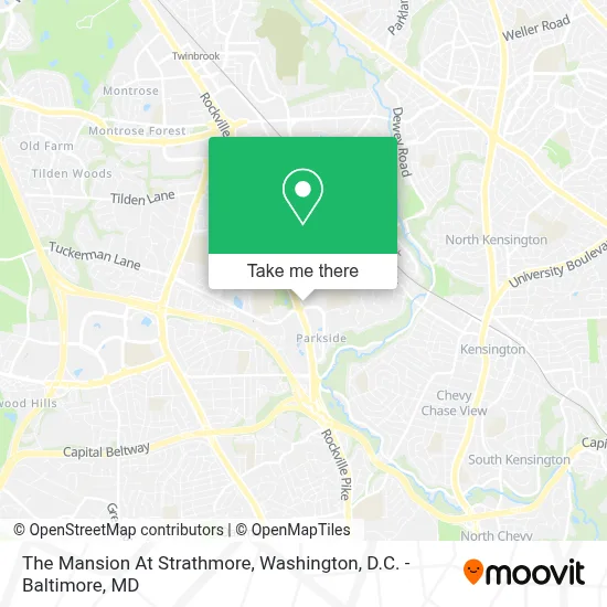 The Mansion At Strathmore map