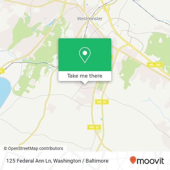 125 Federal Ann Ln, Westminster, MD 21157 map
