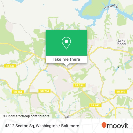 Mapa de 4312 Seeton Sq, Woodbridge, VA 22192