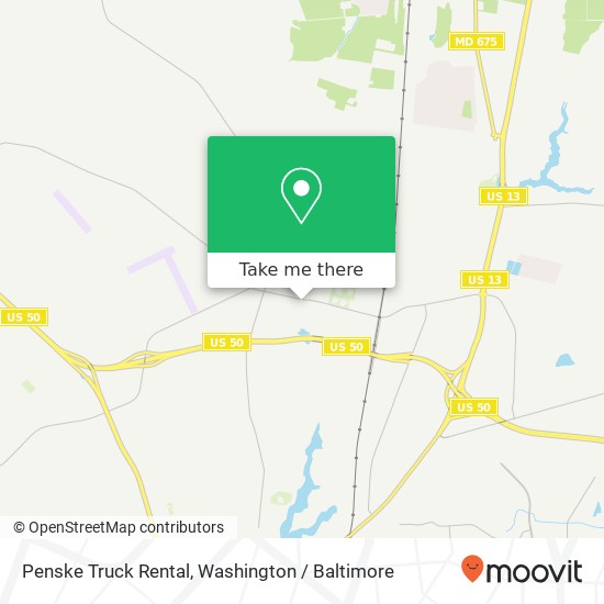 Penske Truck Rental, 29325 Naylor Mill Rd map
