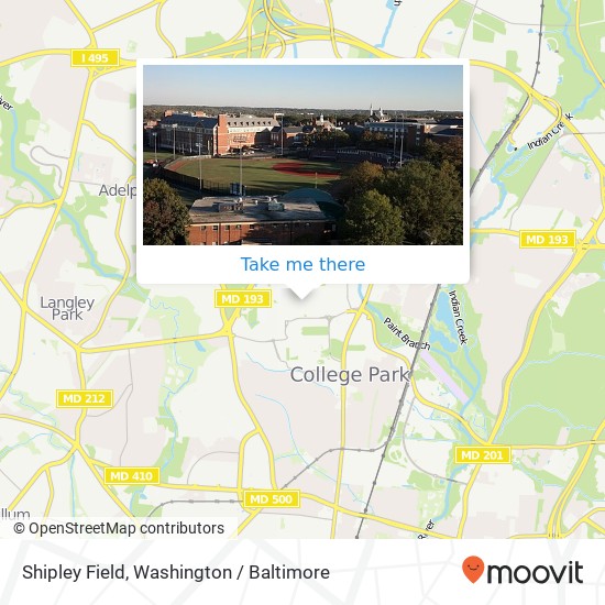 Mapa de Shipley Field, Field House Dr