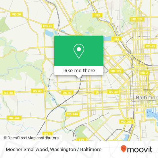 Mapa de Mosher Smallwood, Baltimore, MD 21216