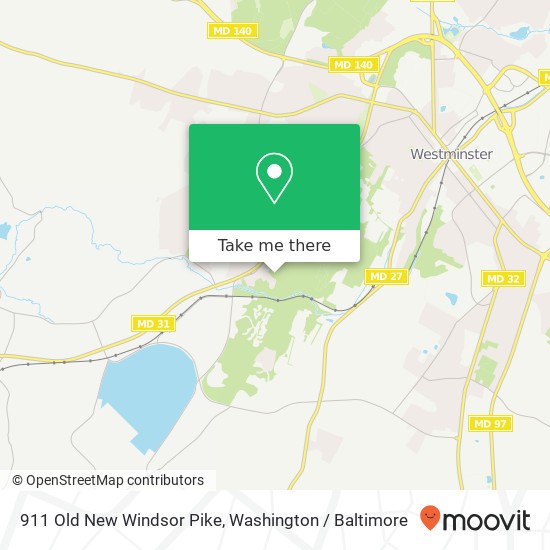 Mapa de 911 Old New Windsor Pike, Westminster, MD 21157