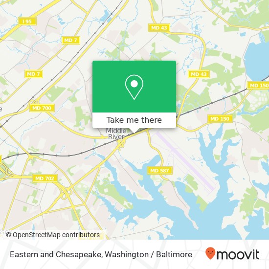 Eastern and Chesapeake, Middle River, MD 21220 map