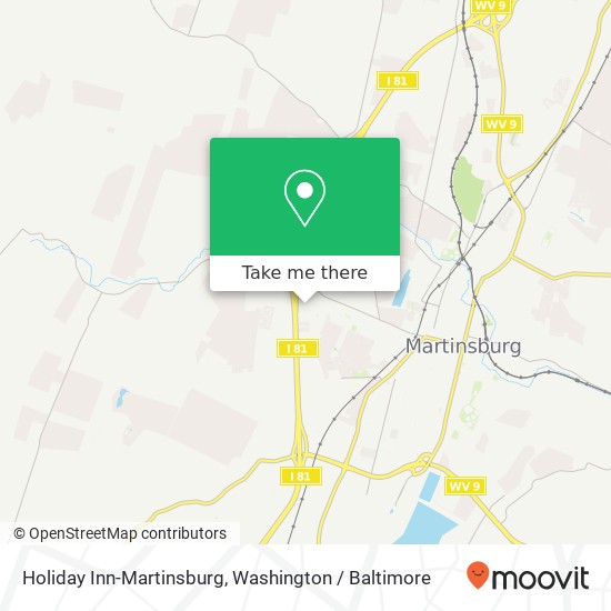 Mapa de Holiday Inn-Martinsburg, 301 Foxcroft Ave