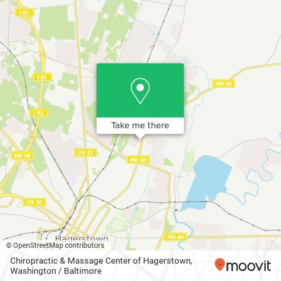 Chiropractic & Massage Center of Hagerstown, 12907 Oak Hill Ave map