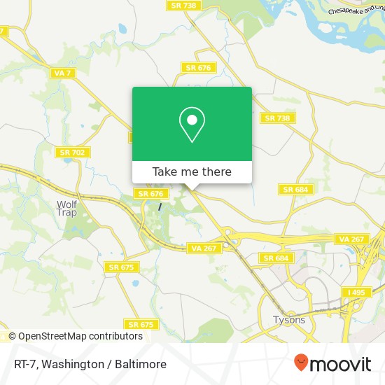 Mapa de RT-7, McLean, VA 22102
