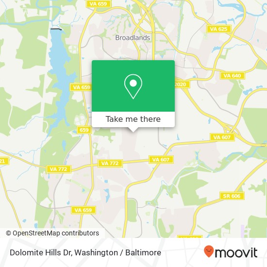 Dolomite Hills Dr, Ashburn, VA 20148 map