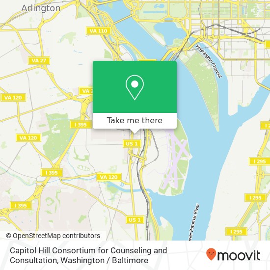 Capitol Hill Consortium for Counseling and Consultation, 2001 Jefferson Davis Hwy map