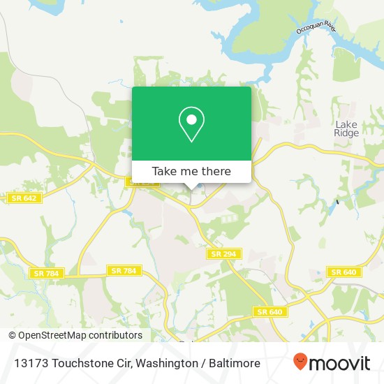 13173 Touchstone Cir, Woodbridge, VA 22192 map