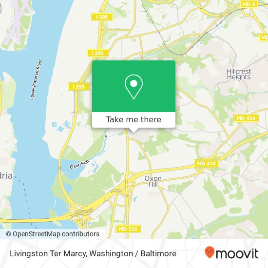 Mapa de Livingston Ter Marcy, Oxon Hill, MD 20745