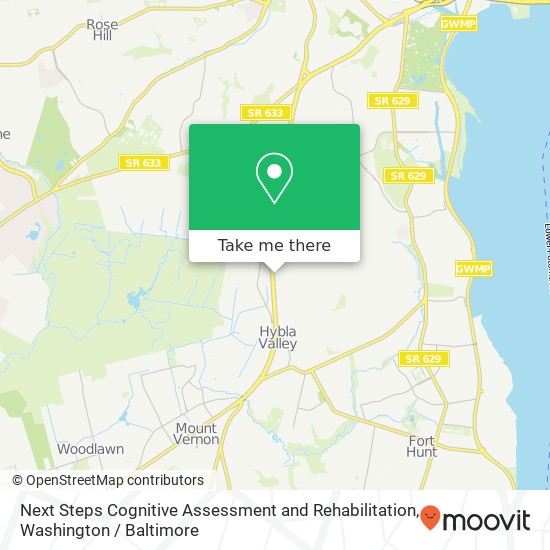 Next Steps Cognitive Assessment and Rehabilitation, Richmond Hwy map