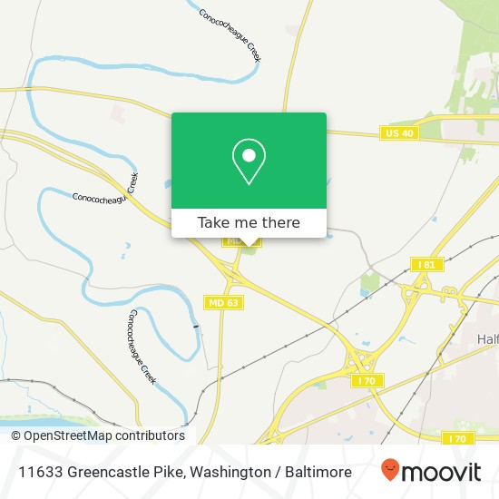 11633 Greencastle Pike, Hagerstown, MD 21740 map