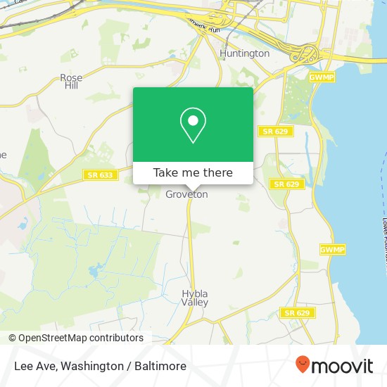 Mapa de Lee Ave, Alexandria (COMMUNITY), VA 22306