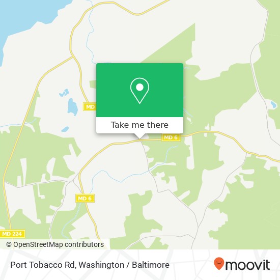 Mapa de Port Tobacco Rd, Nanjemoy, MD 20662