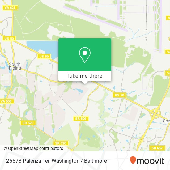 Mapa de 25578 Palenza Ter, Chantilly, VA 20152