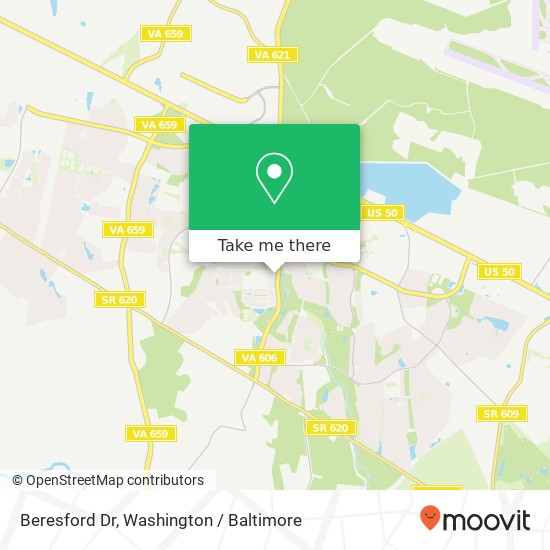 Mapa de Beresford Dr, Chantilly, VA 20152