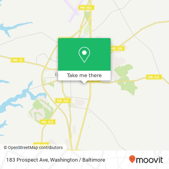 183 Prospect Ave, Easton, MD 21601 map
