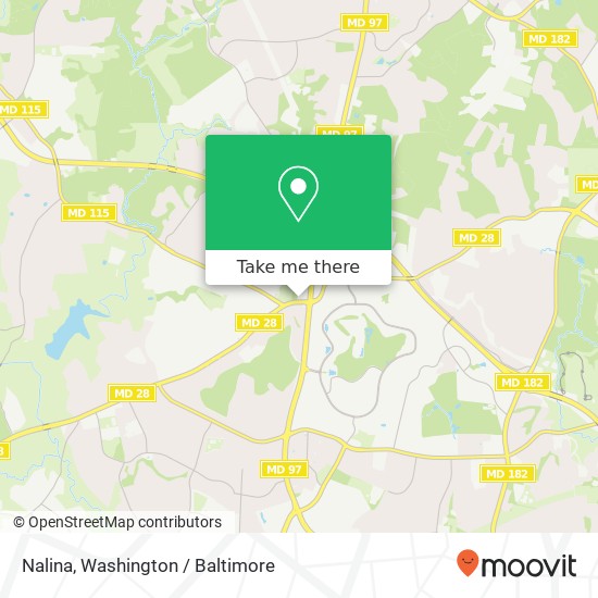 Mapa de Nalina, 4011 Norbeck Rd