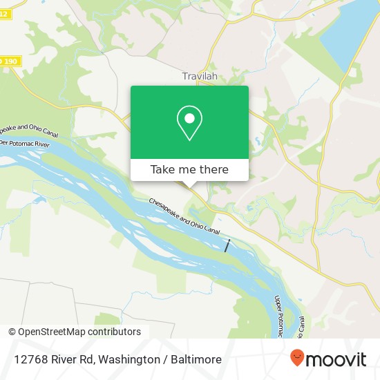Mapa de 12768 River Rd, Potomac, MD 20854