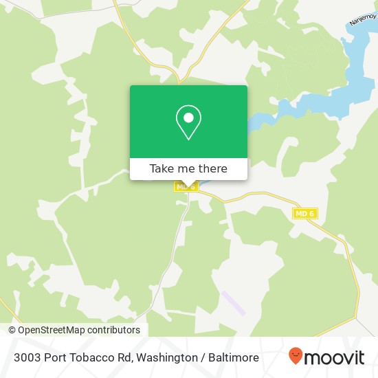 Mapa de 3003 Port Tobacco Rd, Nanjemoy, MD 20662