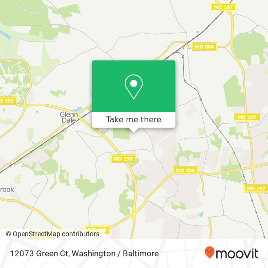 12073 Green Ct, Glenn Dale, MD 20769 map