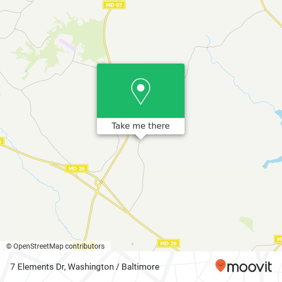 Mapa de 7 Elements Dr, Sykesville, MD 21784