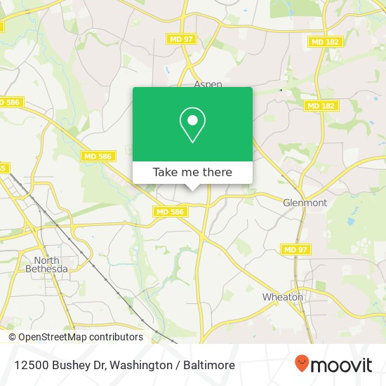 12500 Bushey Dr, Silver Spring, MD 20906 map