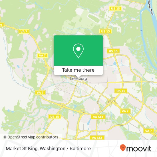 Mapa de Market St King, Leesburg, VA 20176