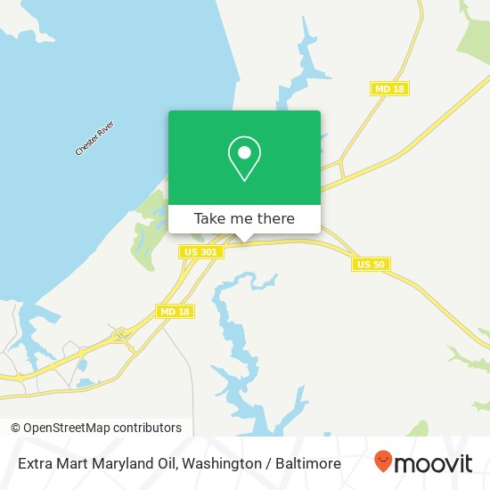 Extra Mart Maryland Oil, 4638 Ocean Gtwy map