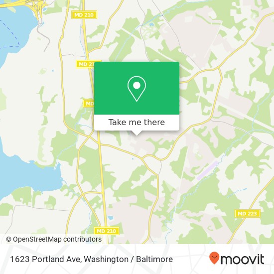 1623 Portland Ave, Fort Washington, MD 20744 map