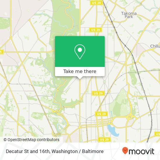 Decatur St and 16th, Washington, DC 20011 map