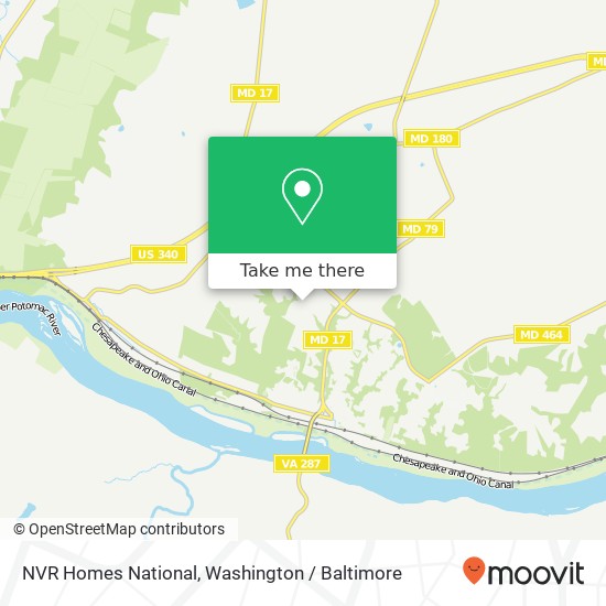 NVR Homes National map