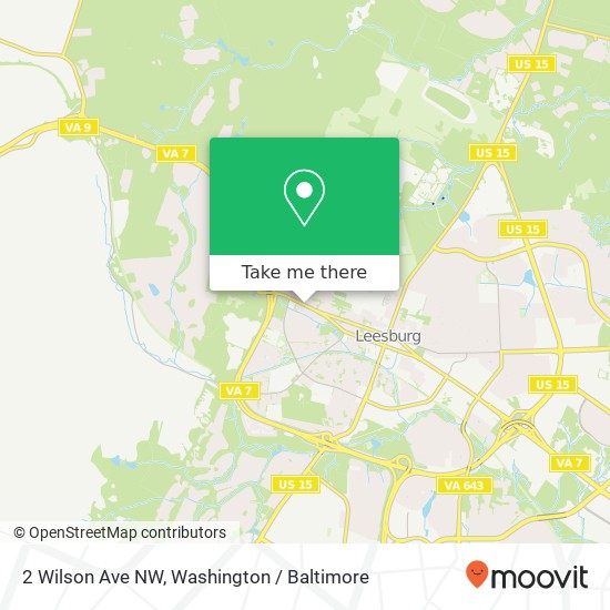 2 Wilson Ave NW, Leesburg, VA 20176 map