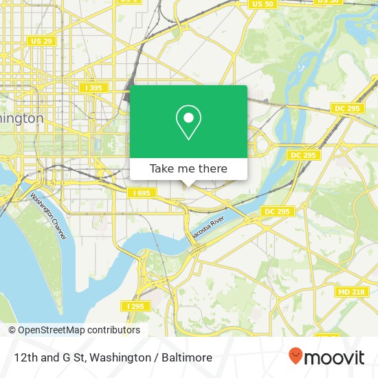 Mapa de 12th and G St, Washington, DC 20003
